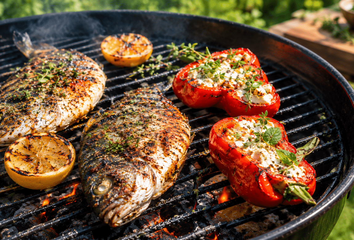 BBQ voor vegetariërs en visfans